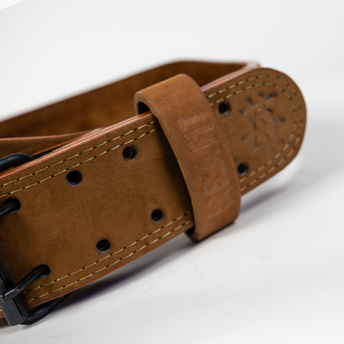 Cinturón de Hebilla Gamuza Café