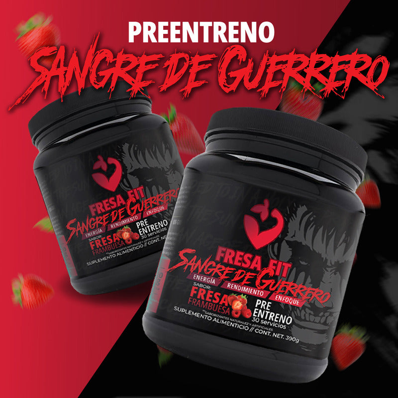 Pre Entreno Fresafit Sangre De Guerrero Fresa