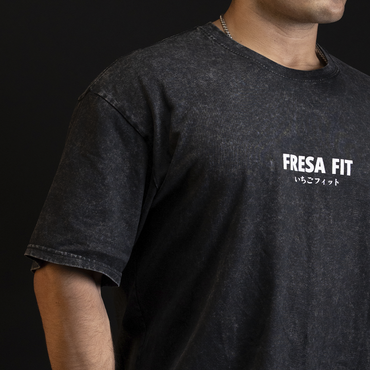 Playera Oversized Camiseta Fresafit Manga Corta Baki 1 Negra