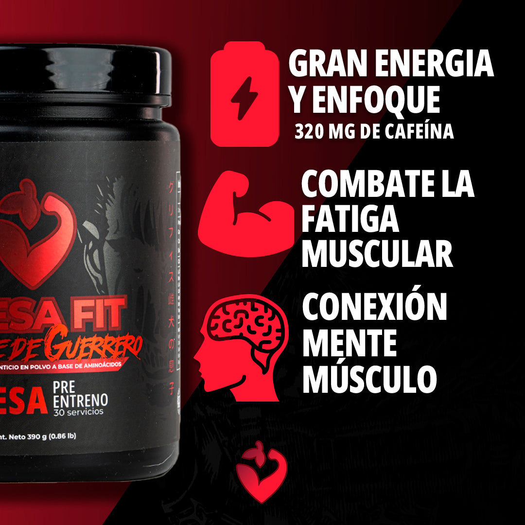 Pre Entreno Fresafit Sangre De Guerrero Fresa