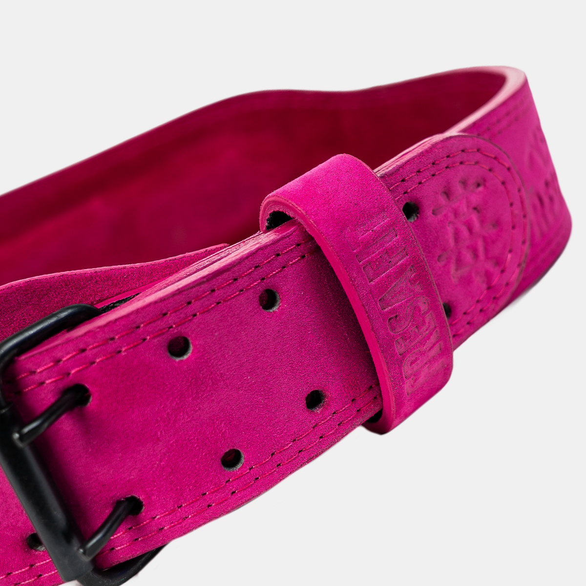 Cinturón de Hebilla Gamuza Rosa