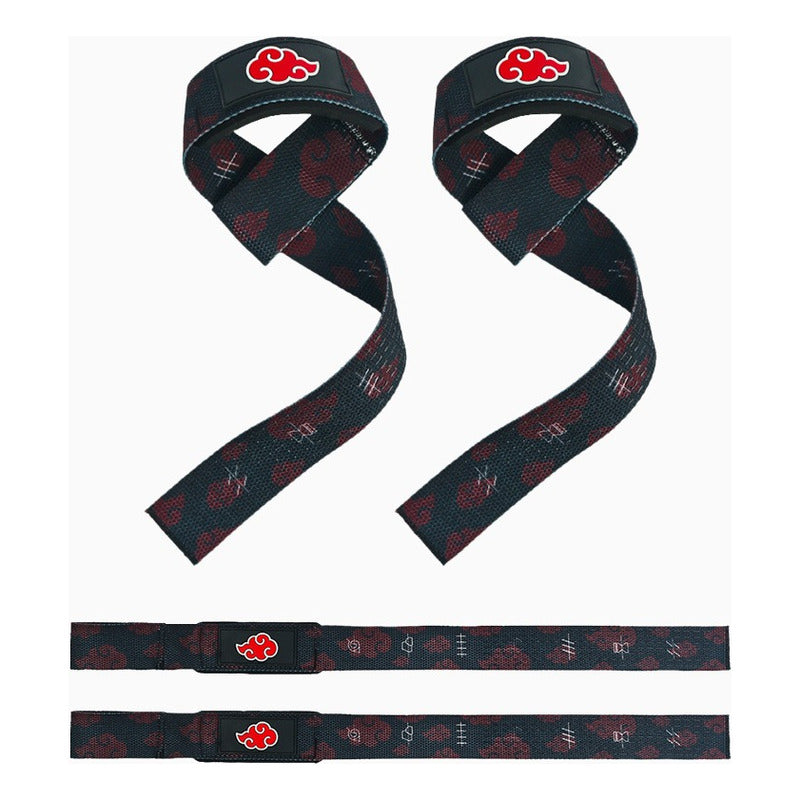 Par De Straps Akatsuki Naruto Nube Anime Gym Crossfit Pesas