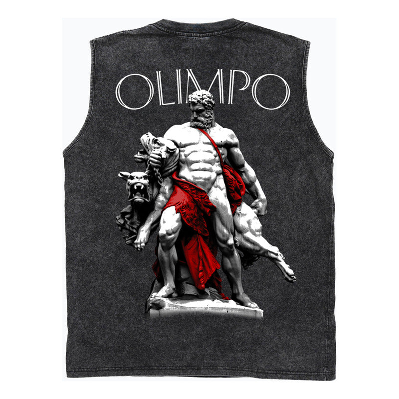 Playera Oversized Camiseta Fresafit Sin Mangas Tank Olimpo