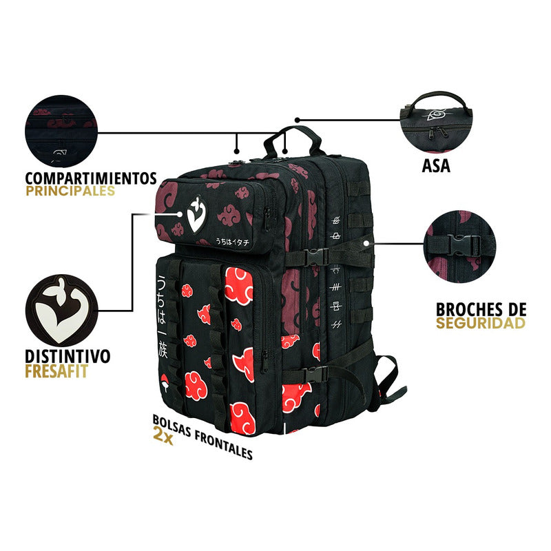 Mochila Nubes Rojas Organización Renegados 1 Anime