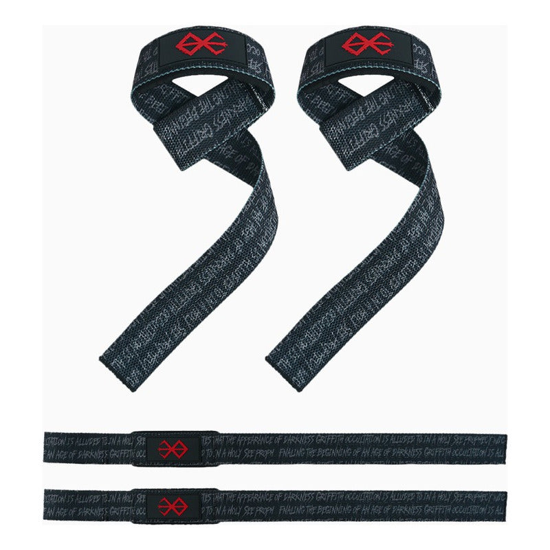 Conjunto Cinturon Powerlift Straps Muñequeras 10 Fresafit