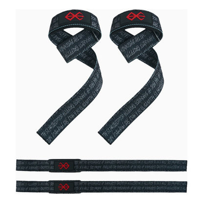 Conjunto Cinturon Powerlift Straps Muñequeras 10 Fresafit
