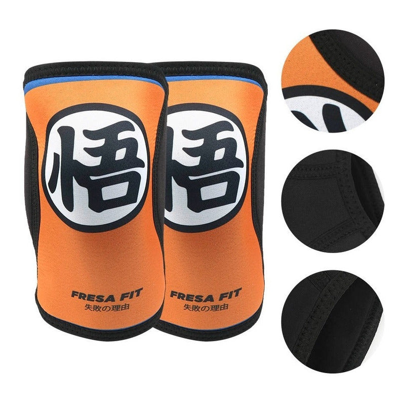 Rodilleras Neopreno Crossfit Gym 7mm Compresion Dragon Ball