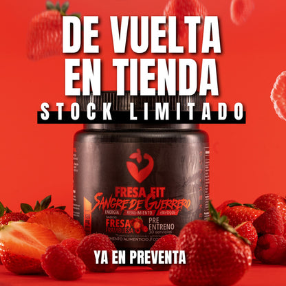 Pre Entreno Fresafit Sangre De Guerrero Fresa