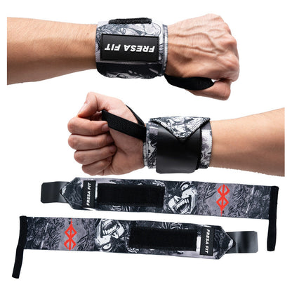 Par Muñequeras Berserk Manga Anime Wraps Crossfit Gym Pesas