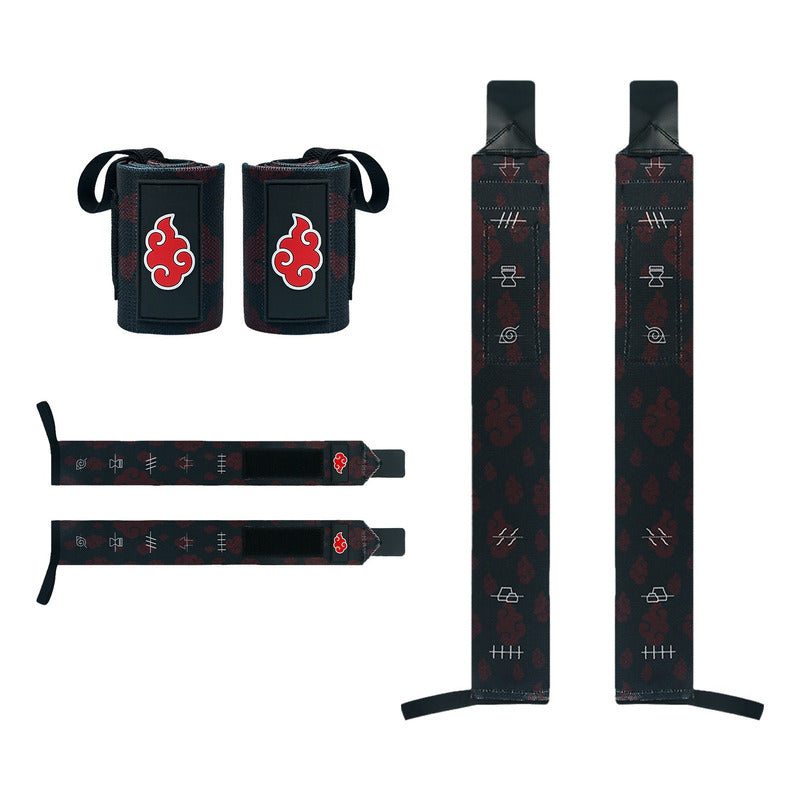 Conjunto Cinturon Hebilla Straps Muñequeras 1 Fresafit