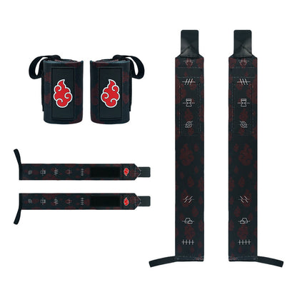 Conjunto Cinturon Hebilla Straps Muñequeras 1 Fresafit