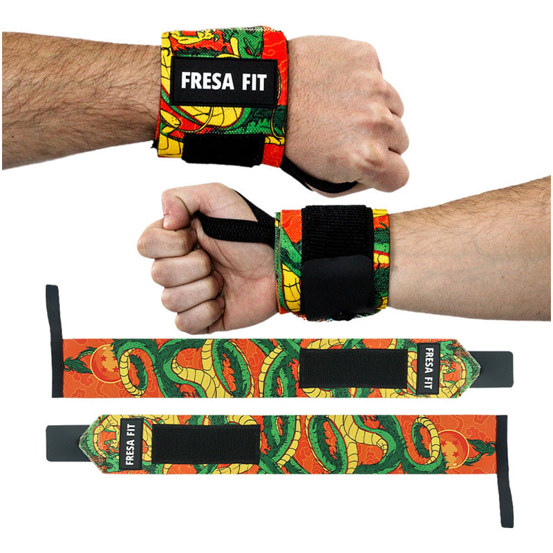 Conjunto Cinturon Hebilla Straps Muñequeras 2 Fresafit