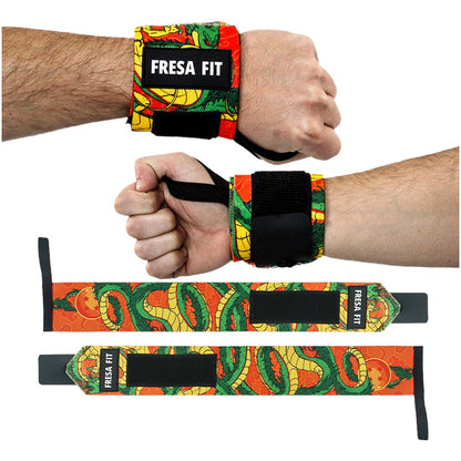 Conjunto Cinturon Hebilla Straps Muñequeras 2 Fresafit