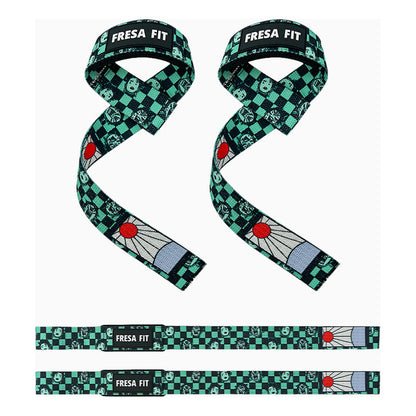 Conjunto Cinturon Hebilla Straps Muñequeras 15 Fresafit