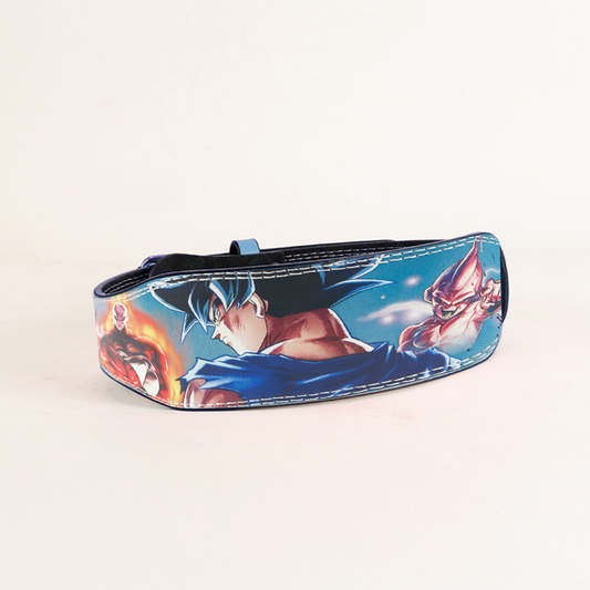 Faja Cinto Cinturón Gym Hebilla Fresafit Dragon Ball Azul 2