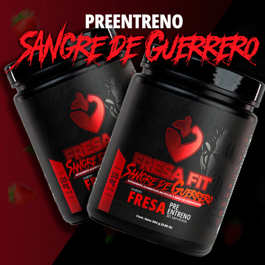 Pre Entreno Fresafit Sangre De Guerrero Fresa