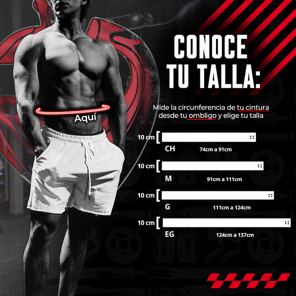 Guía de tallas - Cinturón de Powerlift Dragon Ball Logo