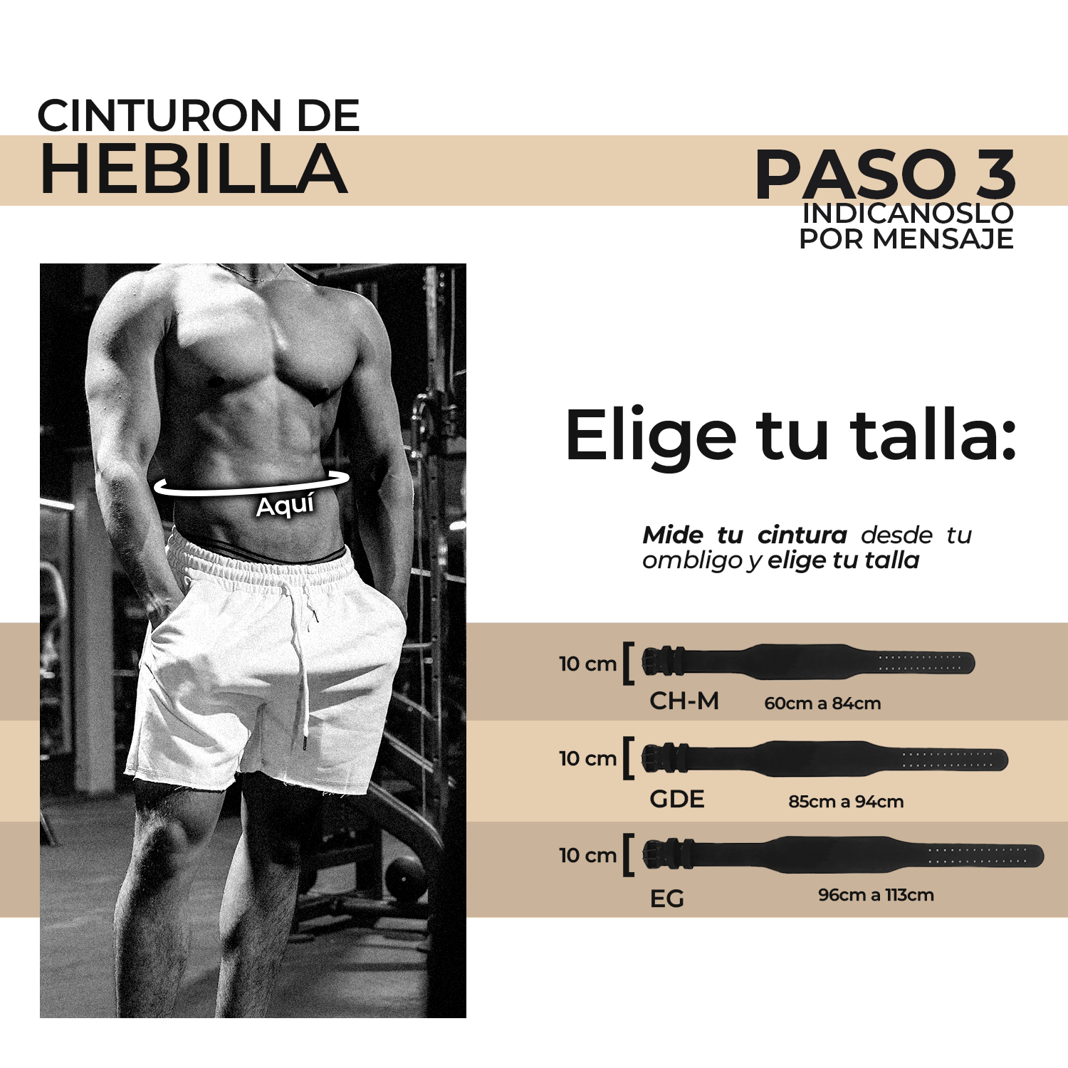 Arma Conjunto Personalizado Cinturon Hebilla Gym Fresafit