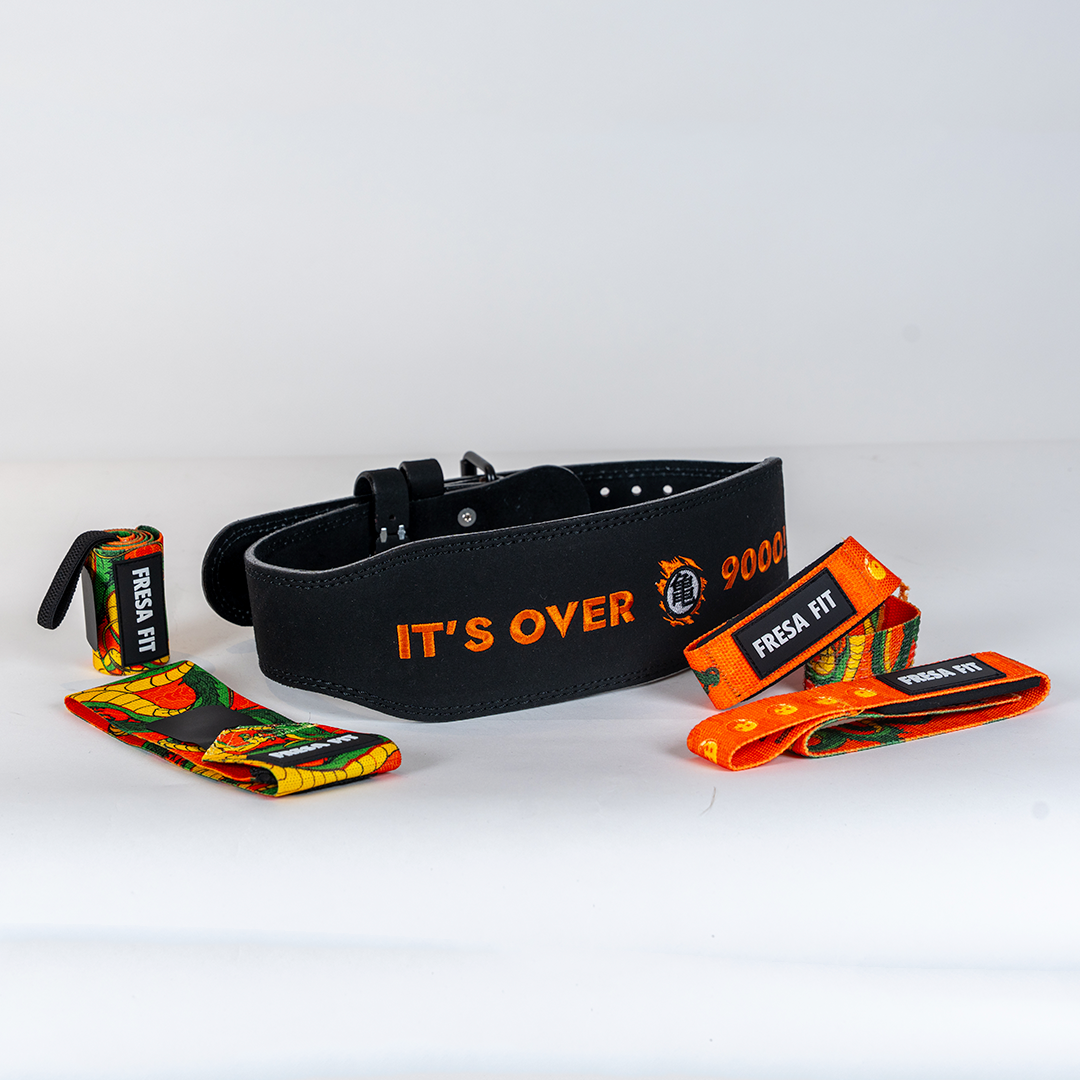 Conjunto Cinturon Hebilla Straps Muñequeras 2 Fresafit