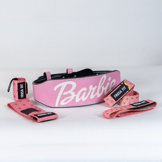 Conjunto Cinturon Hebilla Straps Muñequeras 6 Fresafit