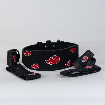 Conjunto Cinturon Hebilla Straps Muñequeras 1 Fresafit