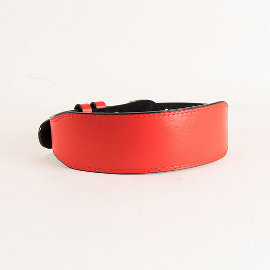 Faja Cinto Cinturon Gym Hebilla Fresafit Liso Plano Rojo