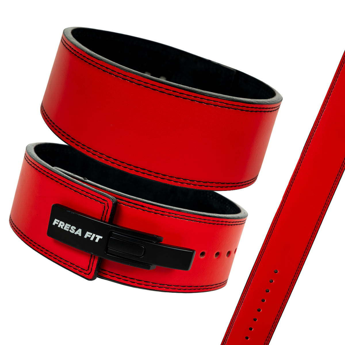 Cinturón de Powerlift Liso Rojo